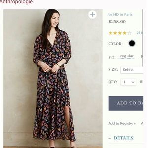 Anthropologie Varina Floral Maxi Dress